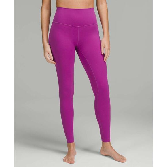 Lululemon Align High-Rise Pant 28” Nulu Size 0 Vivid Plum - Picture 5 of 7